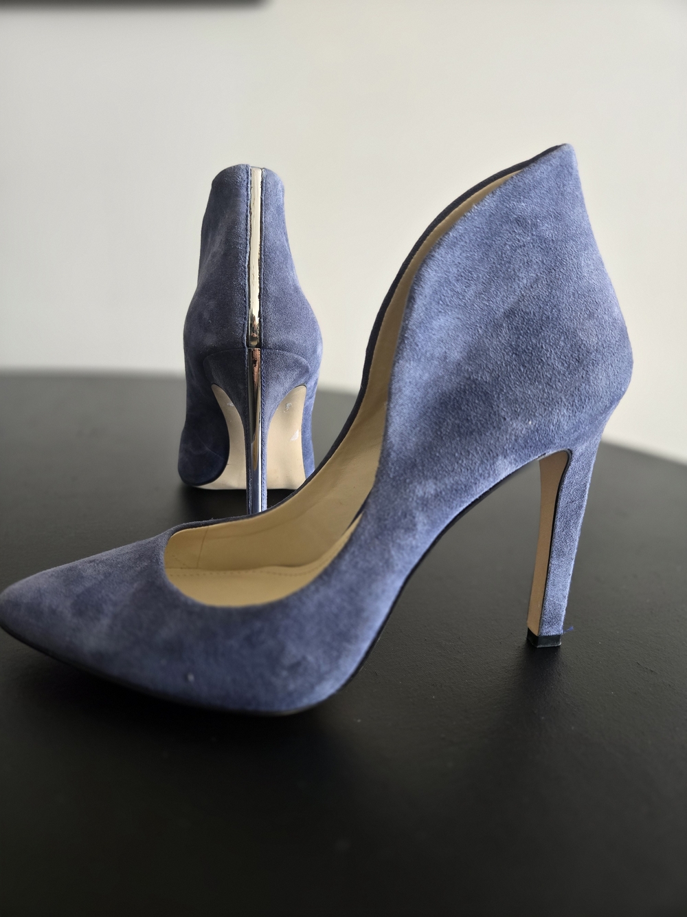BCBGeneration Blue Suede Pointed-Toe Stiletto Pumps Size 7.5